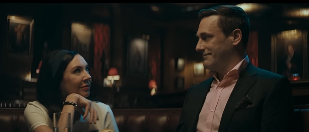 Mad Men stars Jon Hamm and Stephanie Courtney have reunited for a number of Progressive insurance commercials