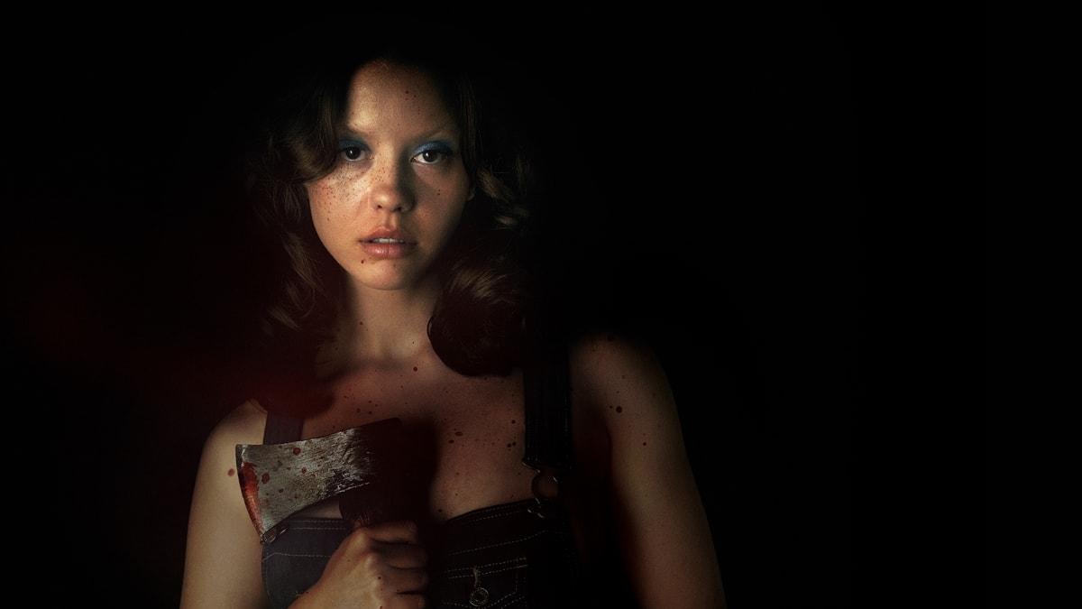 Mia Goth also stars as Maxine / Pearl in the 2022 slasher film X, which was secretly shot back-to-back with the prequel film Pearl