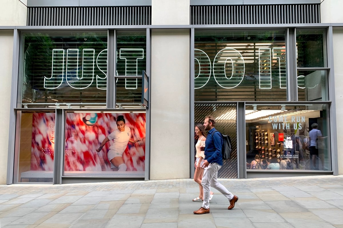 Nike is concentrating on growing its direct-to-consumer business and is opening stores all over the world