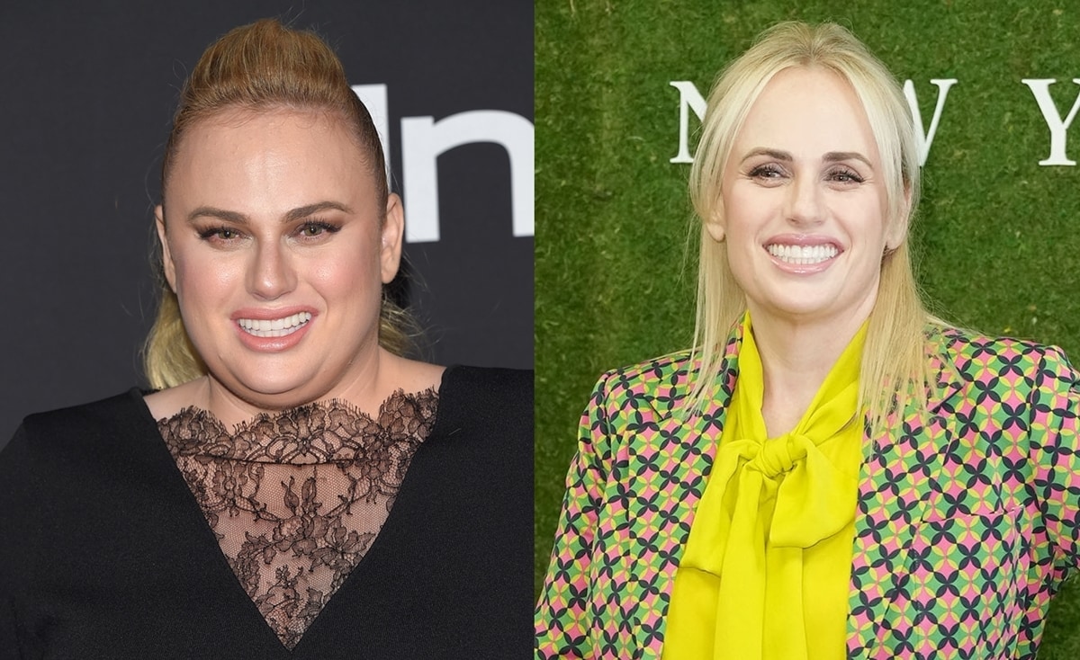 Before and after weight loss: Rebel Wilson in 2018 (L) and in 2022