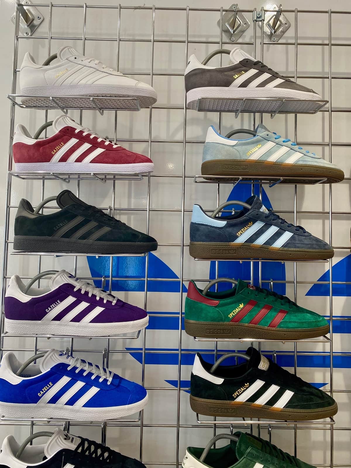 The most popular Adidas shoes include silhouettes like the Spezial, Gazelle, Superstar, Stan Smith, and Ultra Boost