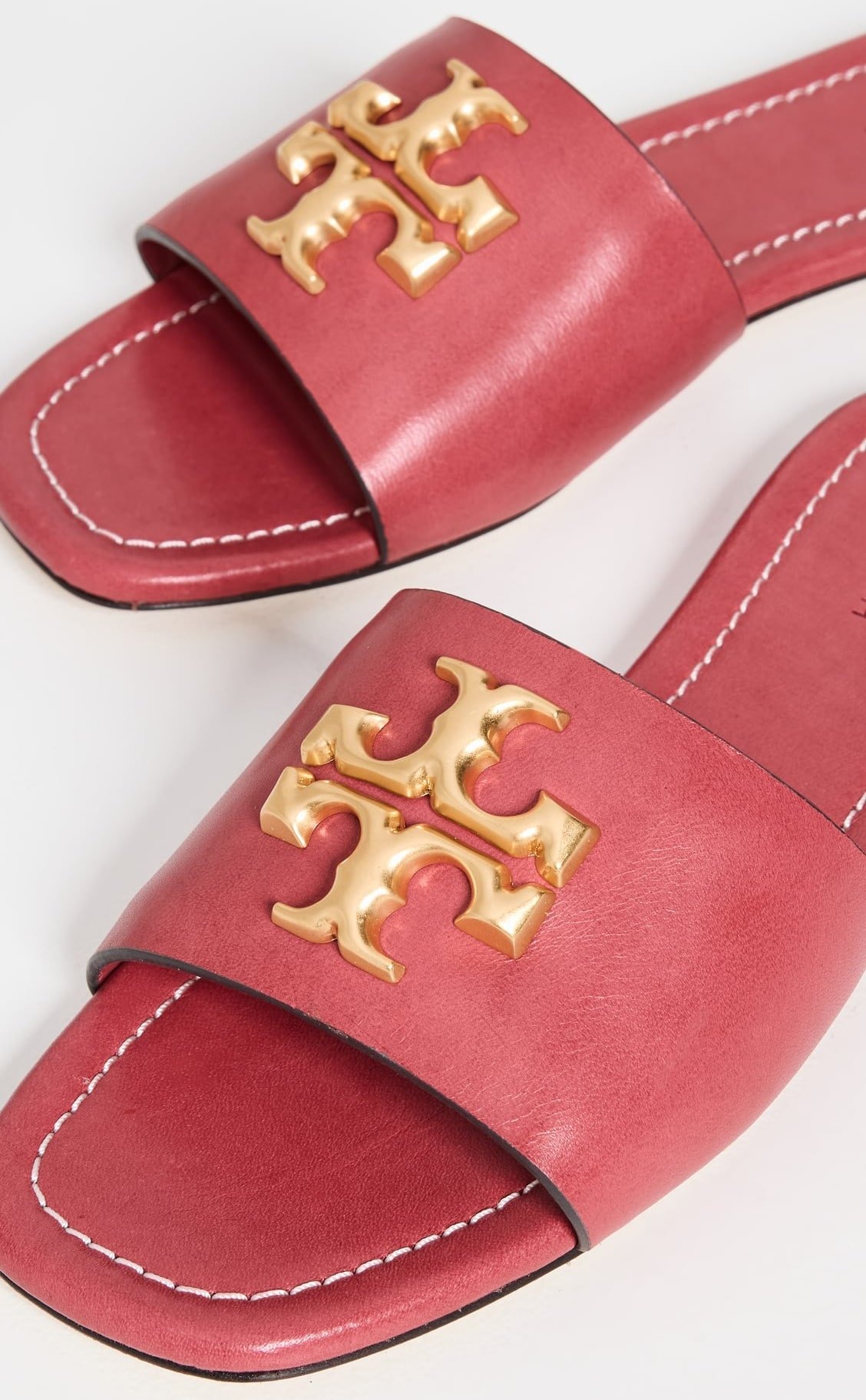 Tory Burch is an attainable luxury brand and her shoes feature stitching that is neat and consistent throughout