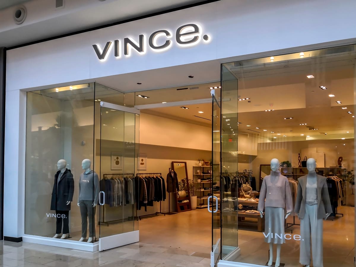Vince is an entirely different company and has no relation to Vince Camuto