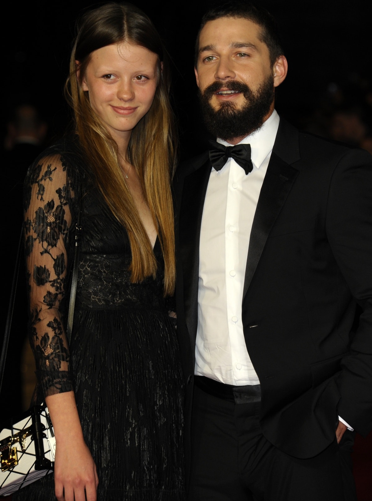 Mia Goth is back with on-again, off-again partner Shia LaBeouf, who credits her for saving his life