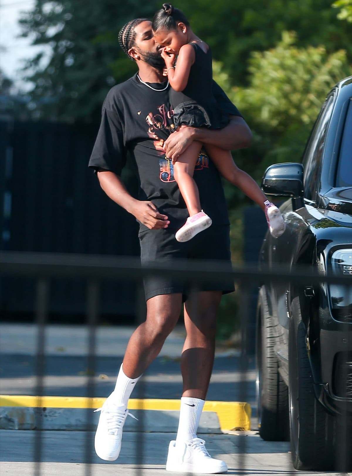 Tristan Thompson enjoying some quality time with daughter True in Los Angeles