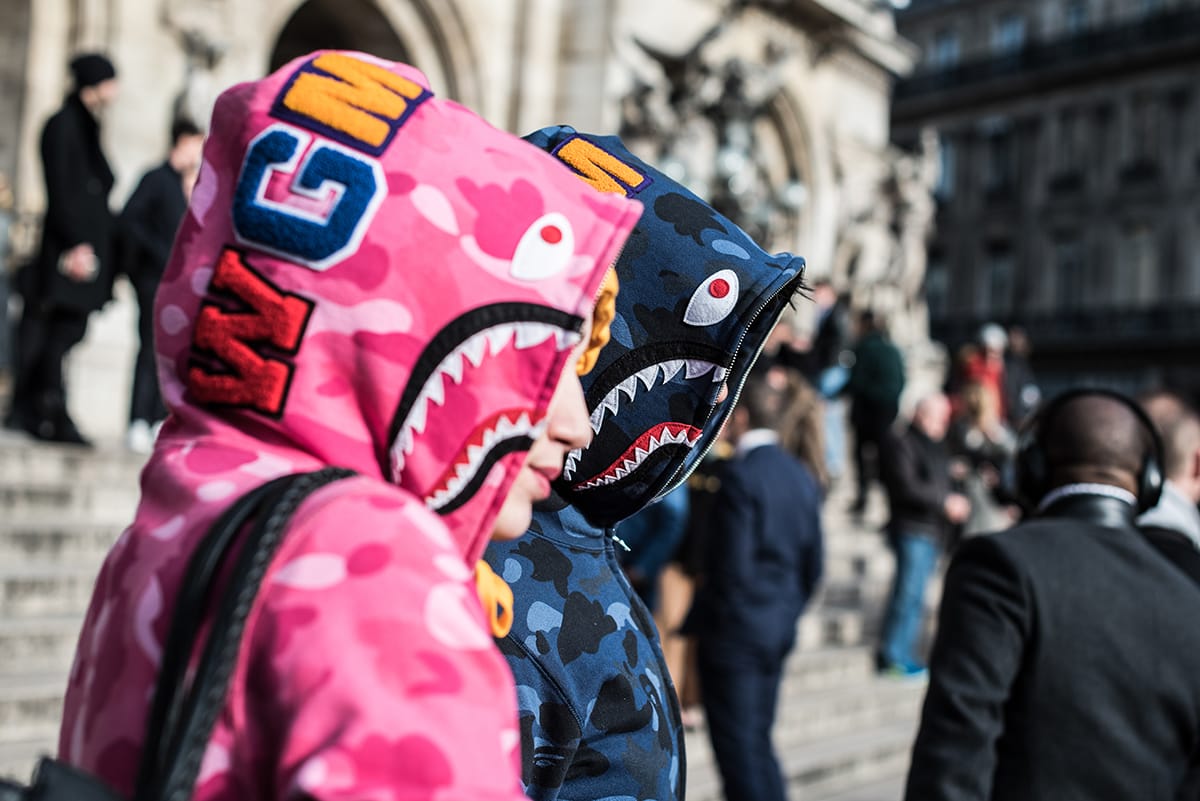 Fake bape store hoodie kids