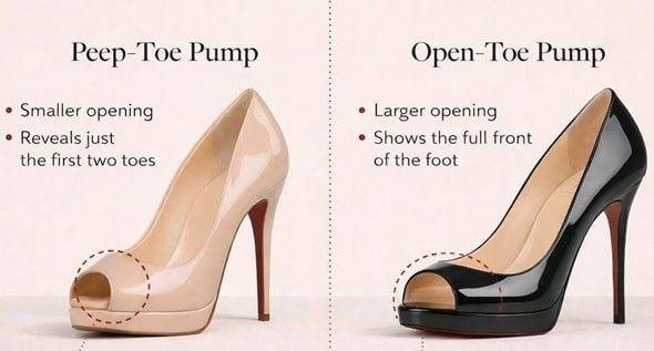 Open-Toe vs. Peep-Toe: The Ultimate Guide to Differences & Styling