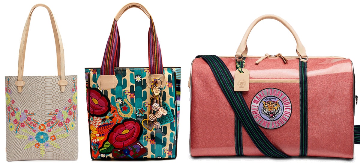 Consuela is a mid-tier contemporary accessories brand, with handbags ranging from $30 to $425