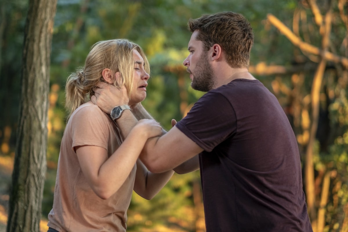 Florence Pugh as Dani Ardor and Jack Reynor as Christian Hughes in the 2019 folk horror film Midsommar