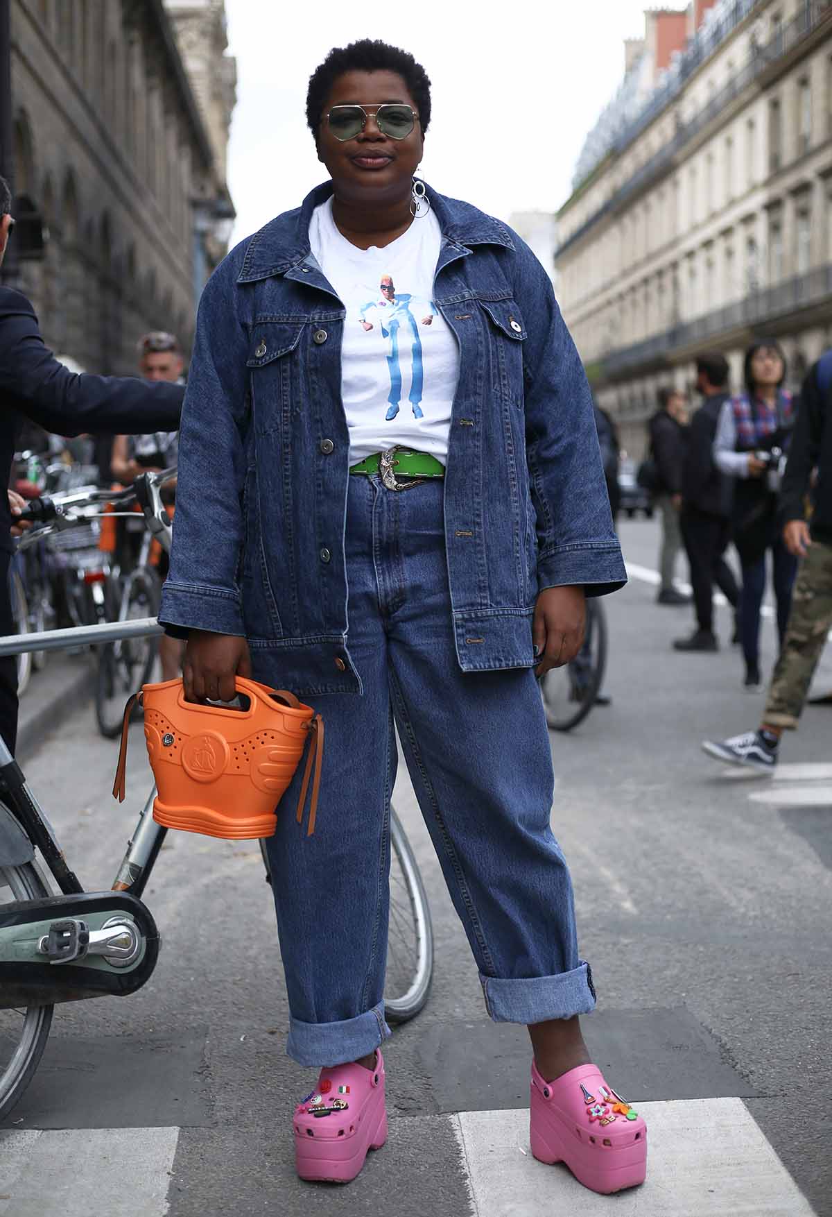 Gabriella Karefa-Johnson at the Giambattista Valli show during Paris Fashion Week in September 2019