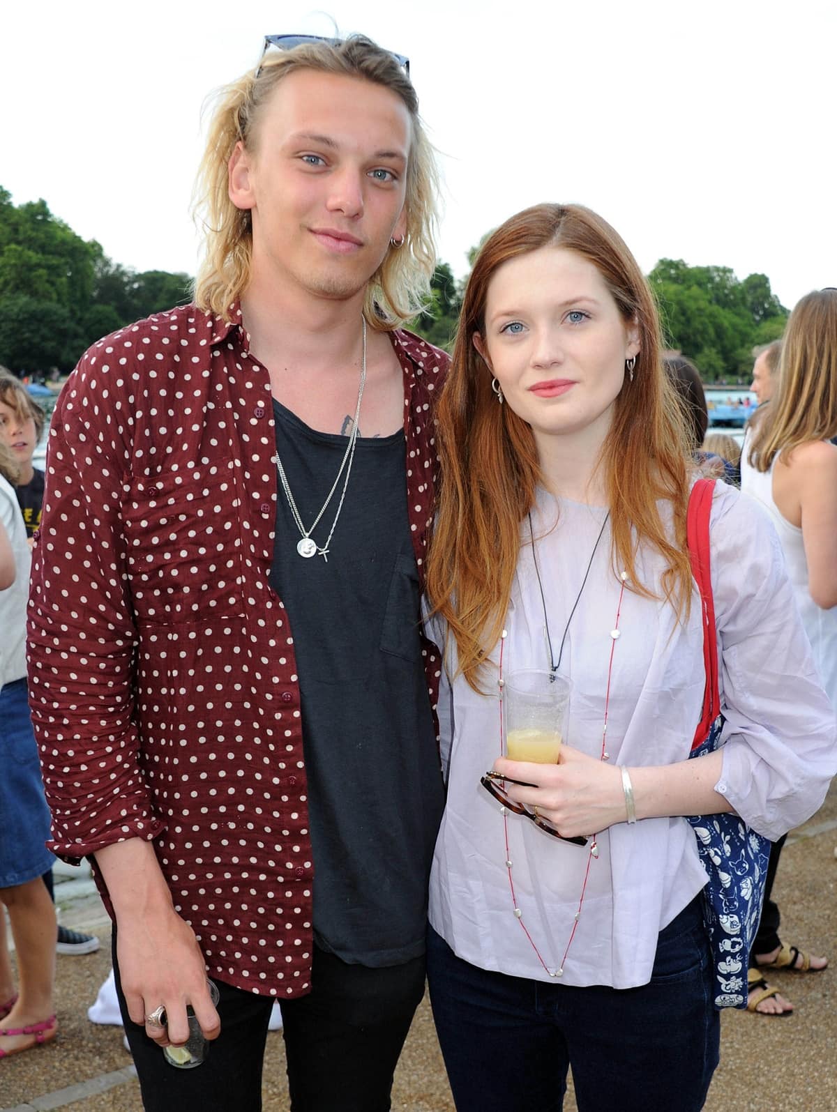 Jamie Campbell Bower and Bonnie Wright met on the set of Harry Potter, got engaged in 2011, and split in 2012