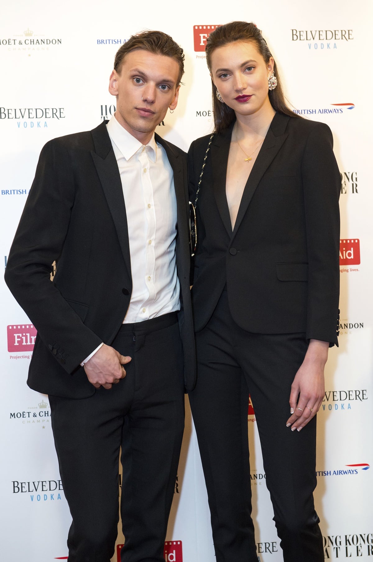 Jamie Campbell Bower looked short next to his girlfriend Matilda Lowther, whom he dated from March 2014 to November 2017