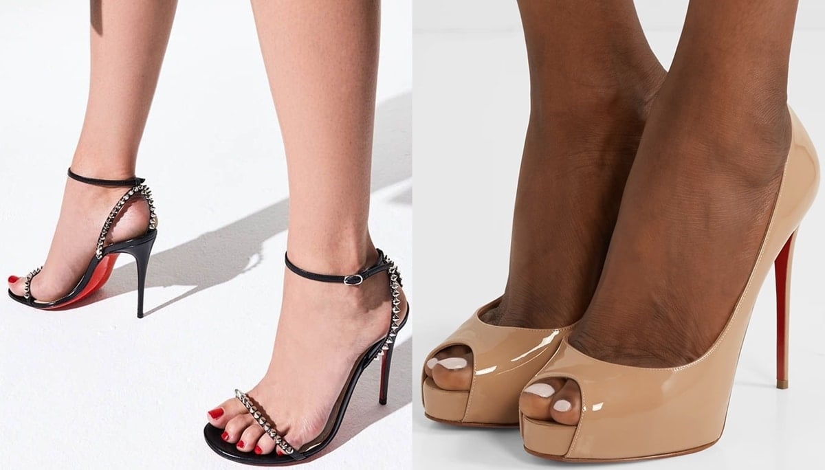 Open-toe shoes show all the toes, while peep-toe shoes show only a few toes