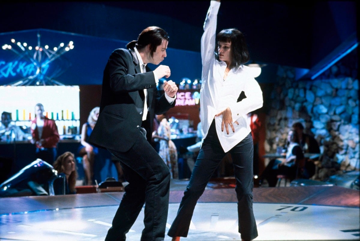 The dance sequence between Mia Wallace and Vince Vega at the Jack Rabbit Slims restaurant, set to the rhythm of Chuck Berry's "You Never Can Tell," is undeniably one of the most iconic scenes in Pulp Fiction