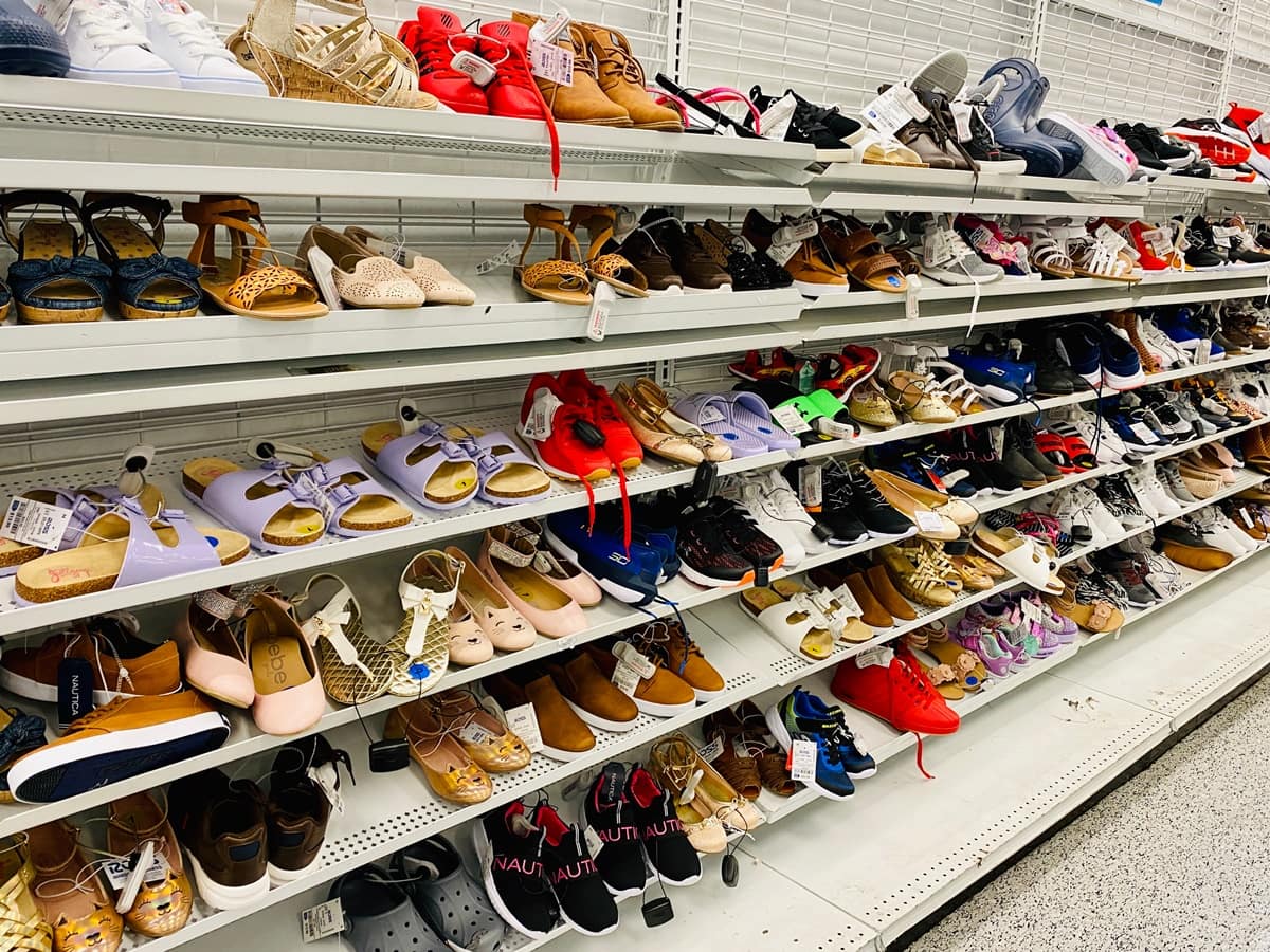 Ross Dress for Less sells overstocked shoes and unpopular shoe sizes for cheap