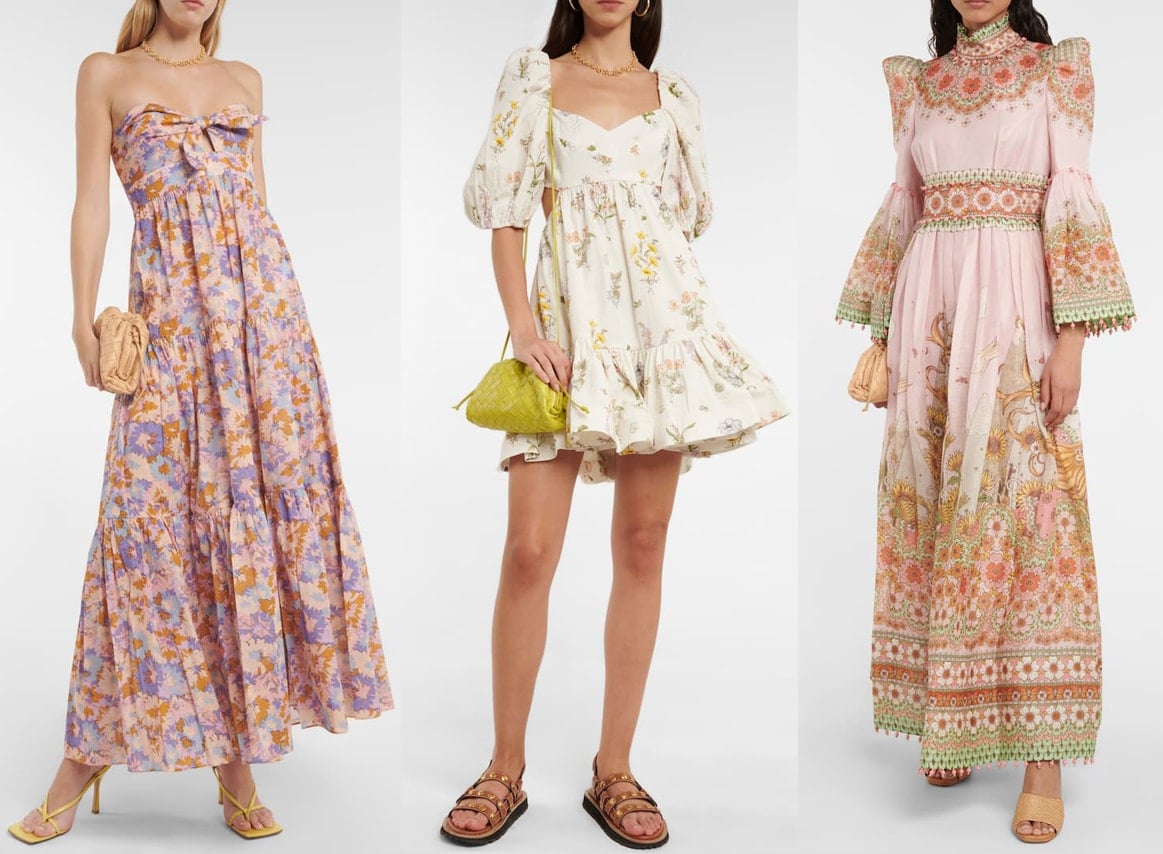 Zimmermann is a mid-luxury fashion label, with dresses priced between $600 and $3000