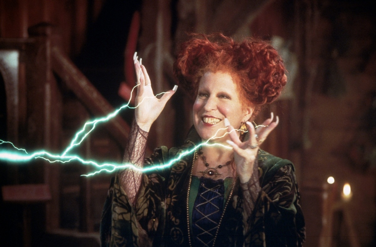 Bette Midler as Winifred “Winnie” Sanderson in the 1993 fantasy comedy film Hocus Pocus