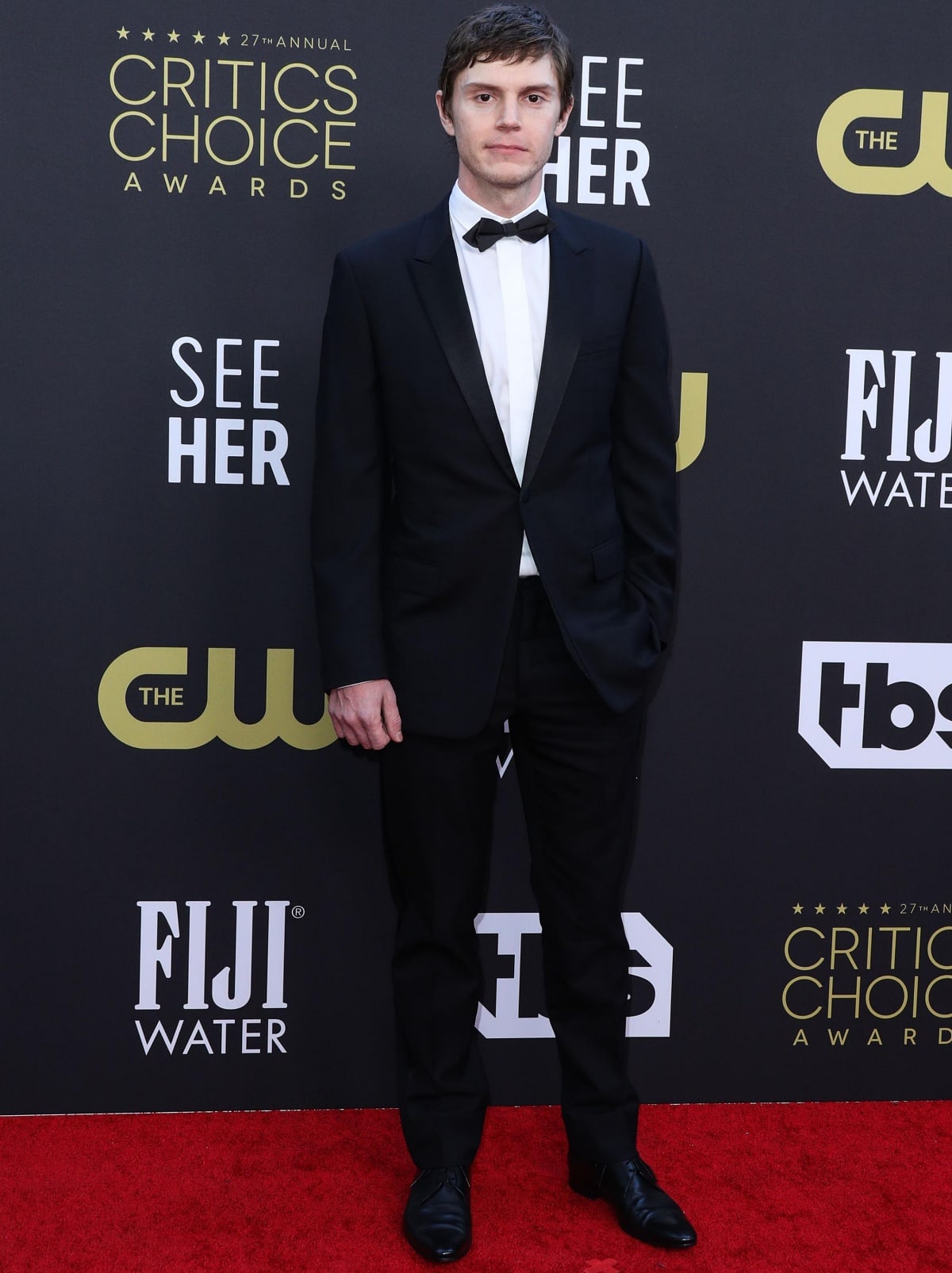Evan Peters at the 27th Critics Choice Awards