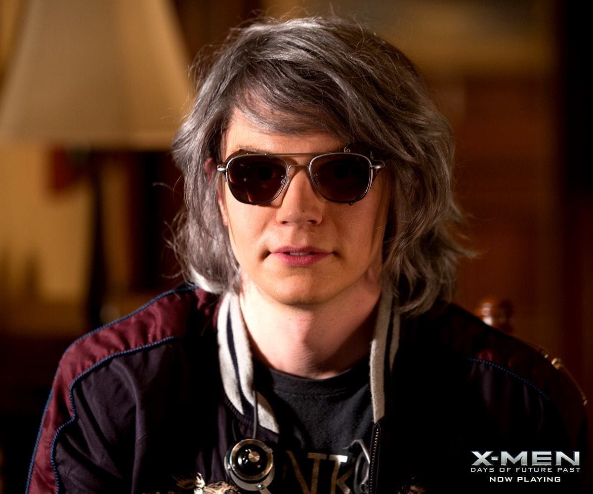 Evan Peters as Peter Maximoff / Quicksilver in the 2014 superhero film X-Men: Days of Future Past