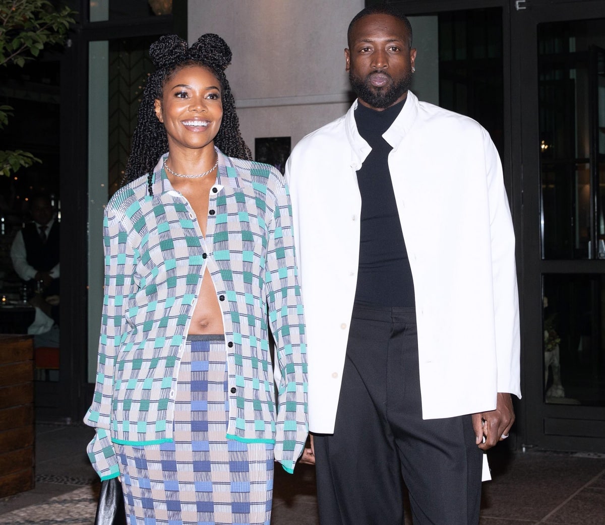 Gabrielle Union with husband Dwyane Wade while out and about in New York City