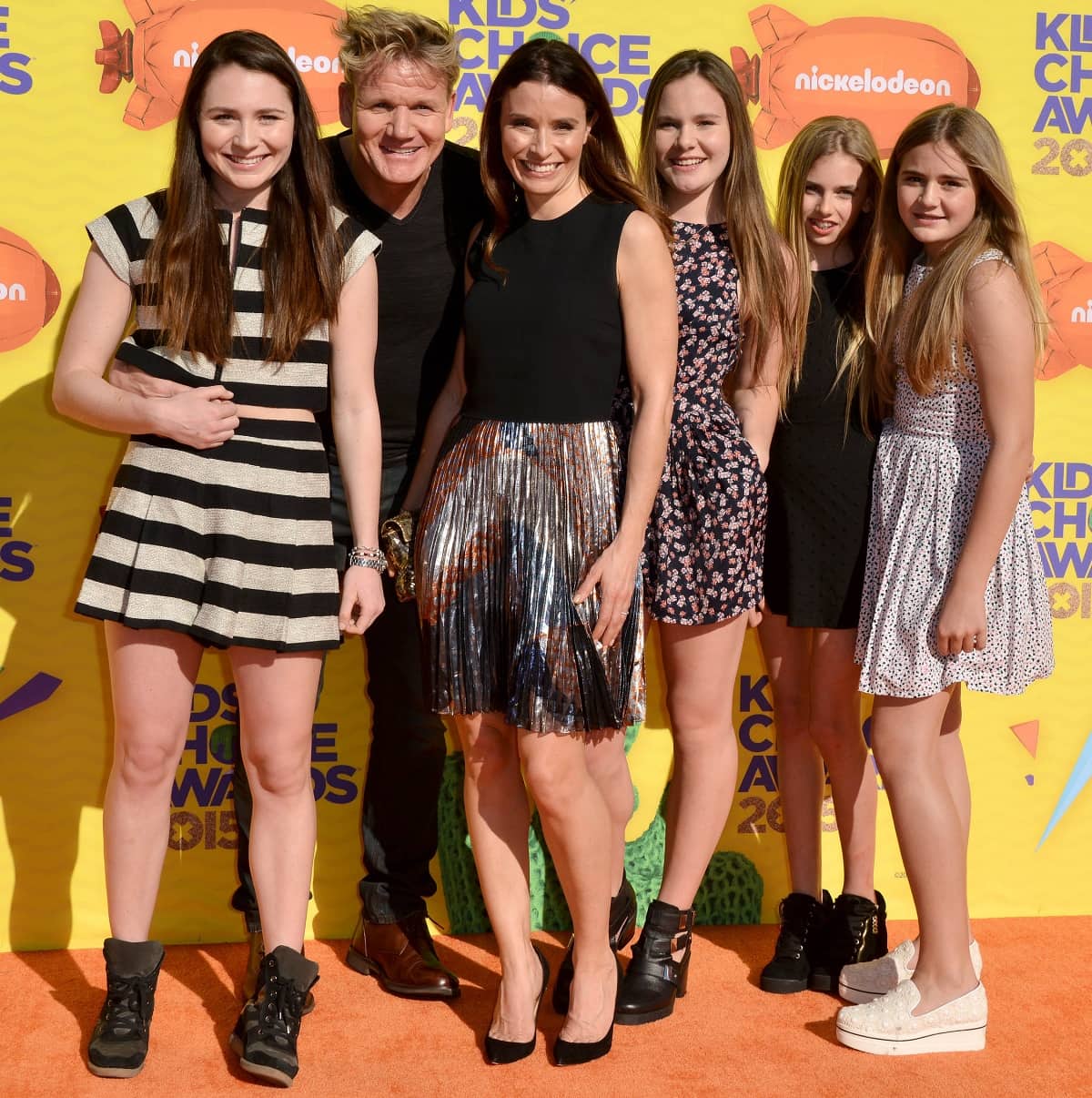 The Ramsay family attending the 2015 Nickelodeon Kids’ Choice Awards