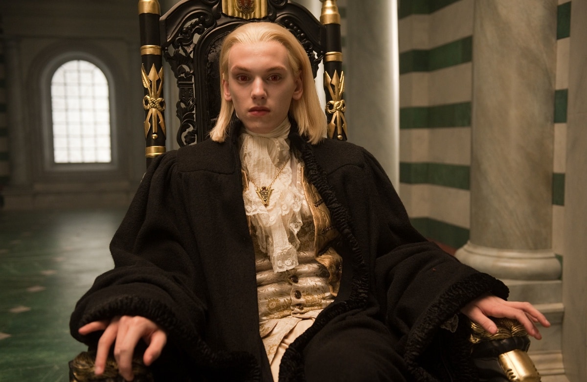 Jamie Campbell Bower as Caius Volturi in the 2009 romantic fantasy film New Moon