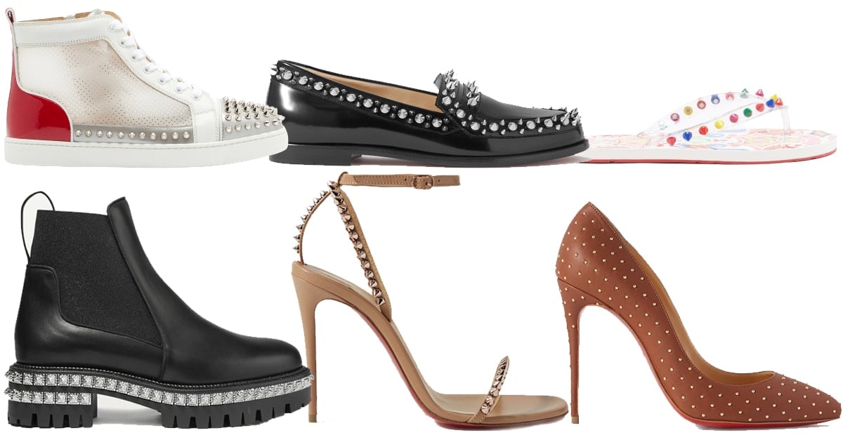 Aside from his signature red soles, Christian Louboutin is also known for his range of studded shoes