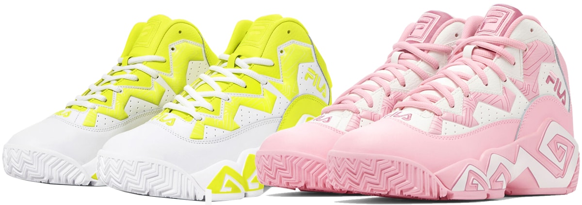 The MB sneakers are easily recognizable with the unique spiral design on the midsoles