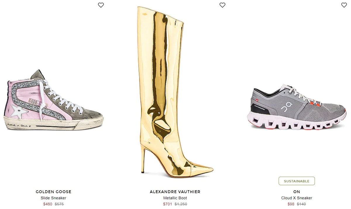 FWRD offers incredible Black Friday 2022 deals on sneakers and boots from brands including Golden Goose, Alexandre Vauthier, and ON