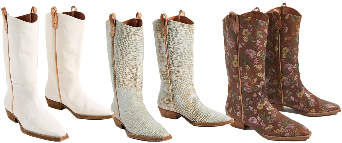 Known for its bohemian-inspired designs, Free People also offers Western roper boots in its footwear range