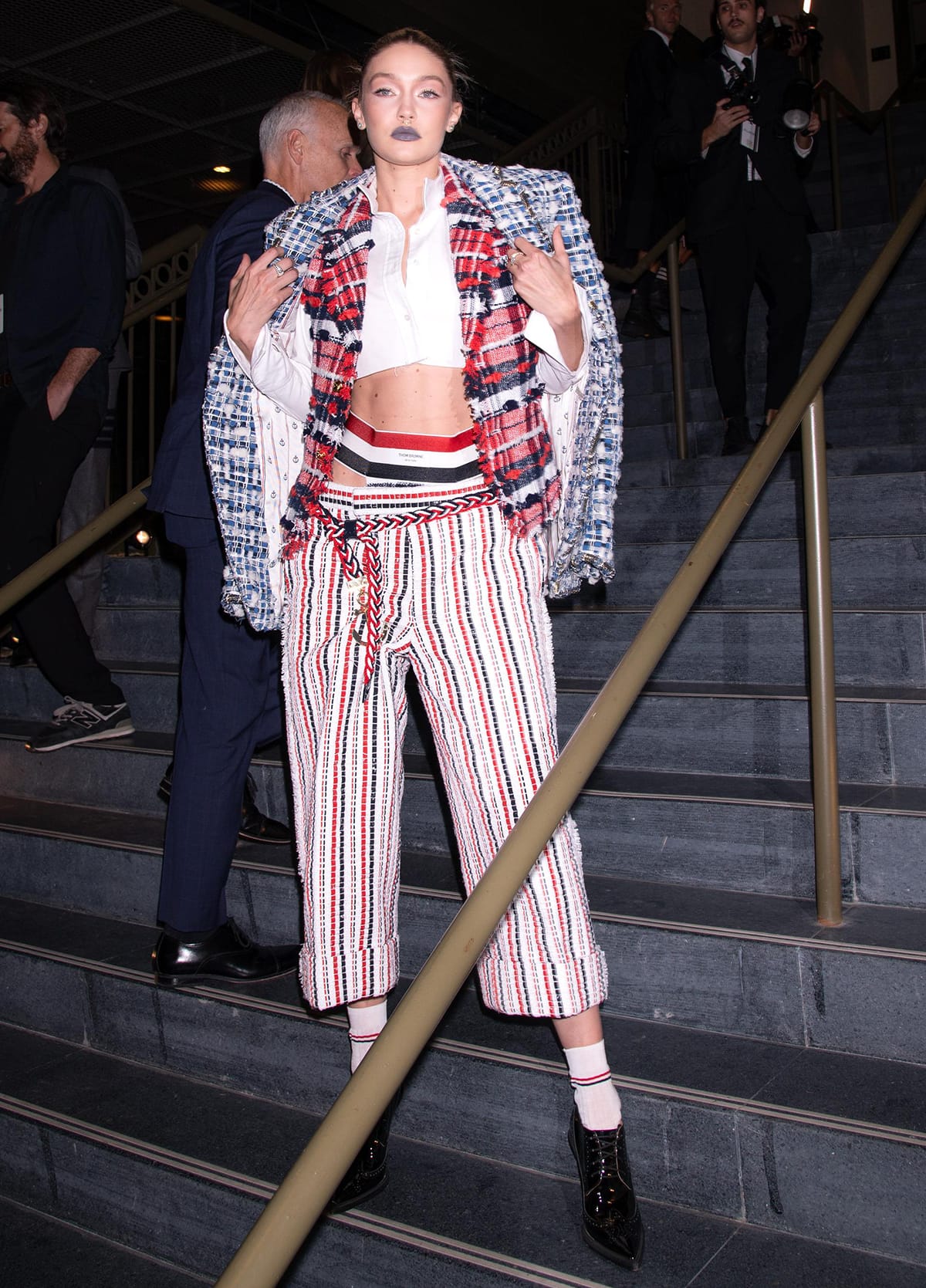 Gigi Hadid attends the 2022 CFDA Fashion Awards without her rumored new beau Leonardo DiCaprio on November 7, 2022