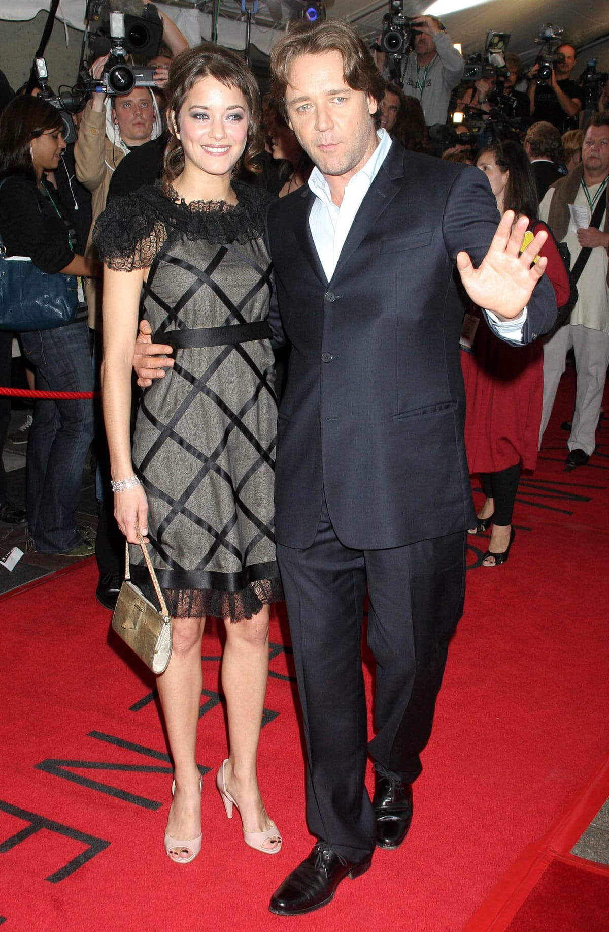 Actress Marion Cotillard and actor Russell Crowe attend the Toronto International Film Festival premiere screening of "The Good Year"
