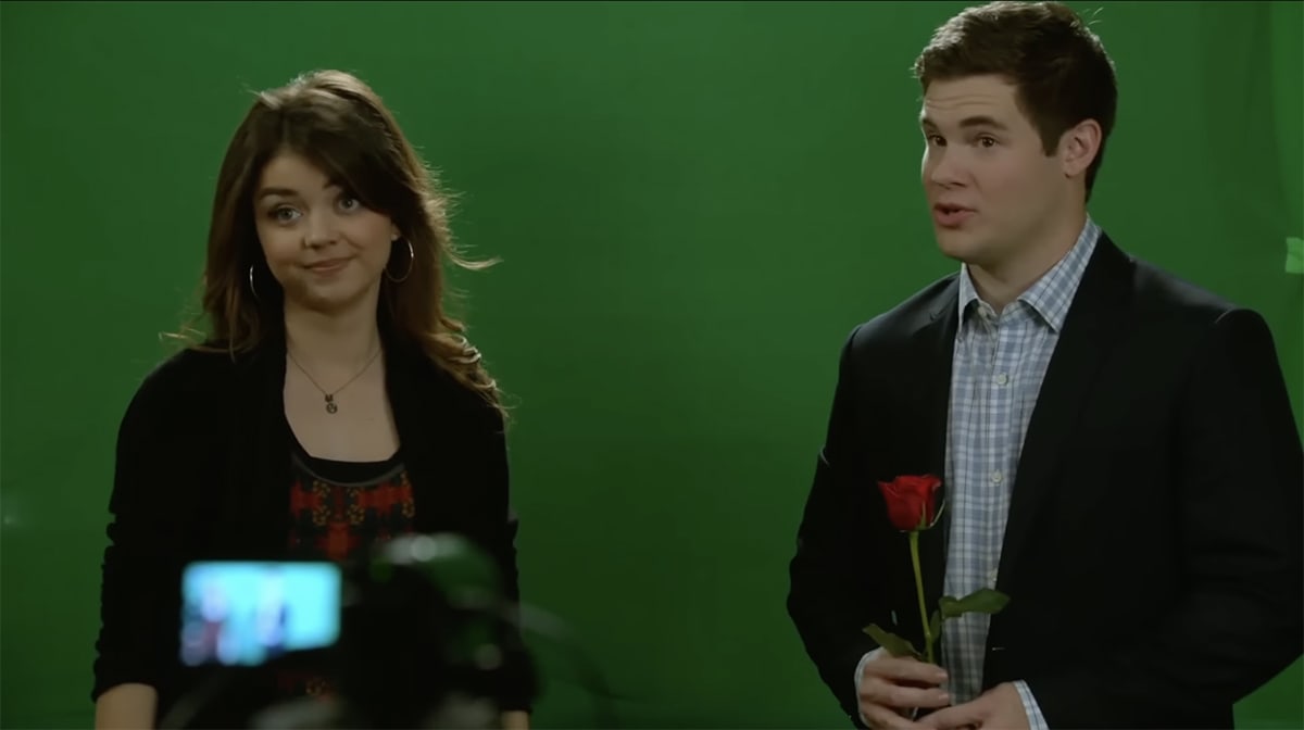 Sarah Hyland and Adam Devine were on-screen partners in Modern Family
