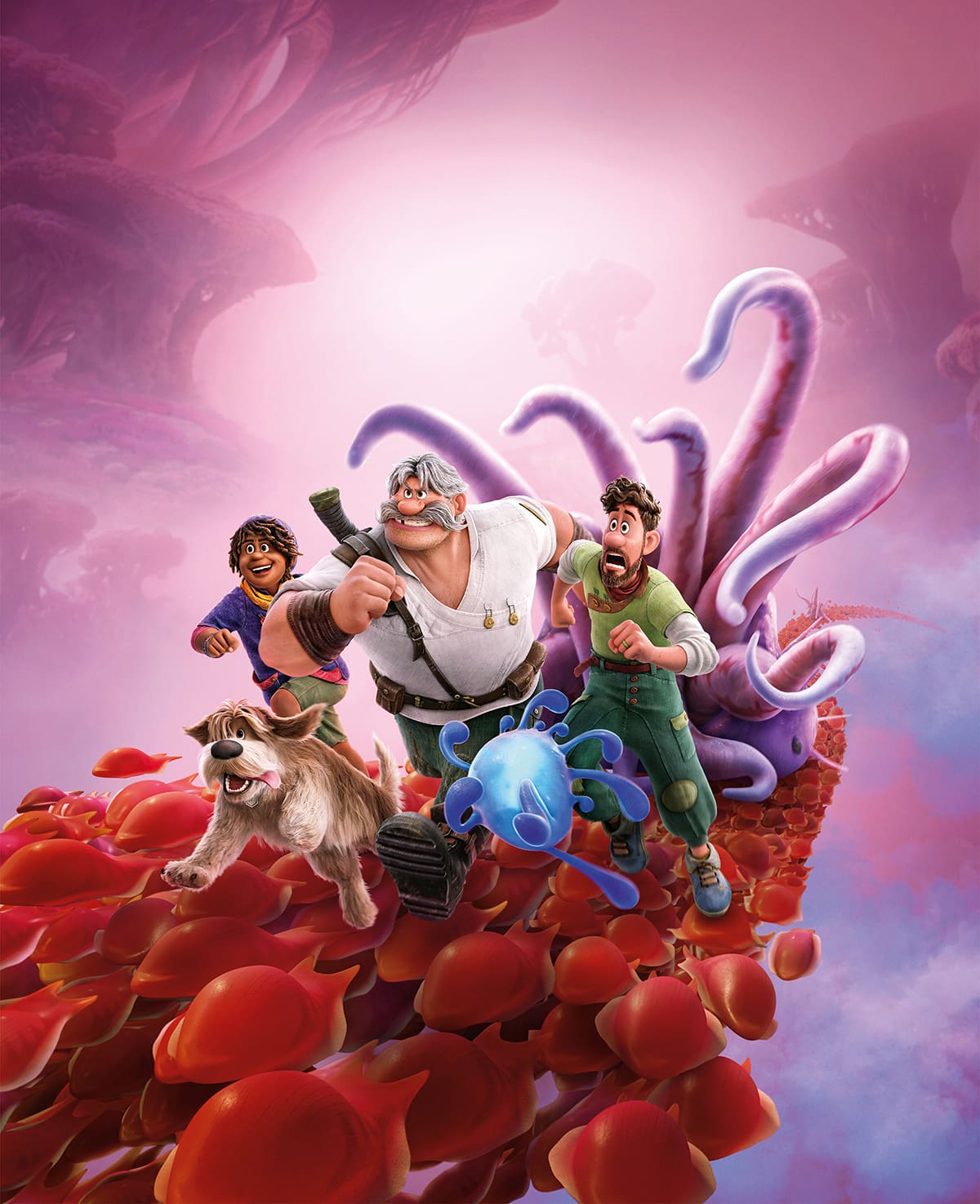 The Clade family embarks on a thrilling adventure in Disney's Strange World, navigating the surreal and treacherous land of Avalonia
