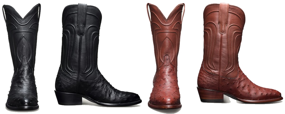 An exotic cowgirl boot, Tecovas' Jessie is handcrafted in supple, full-quill ostrich leather and features hand-corded details classic angled heels