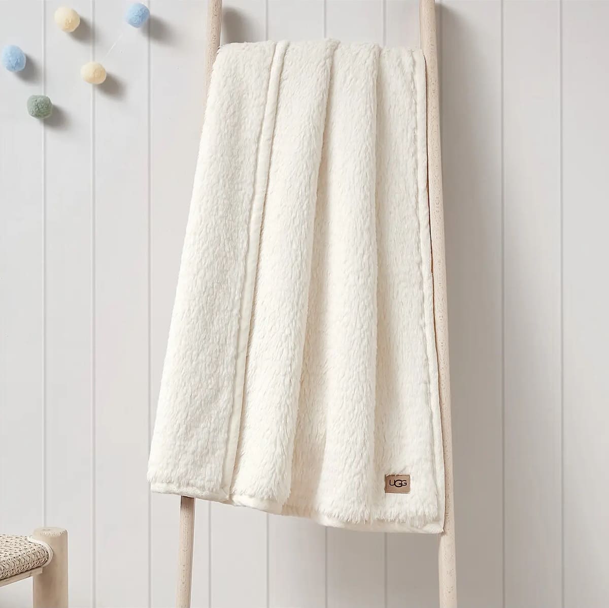 Most UGG blankets are made of a durable microfiber fabric that can be machine washed on a gentle cycle with cold water
