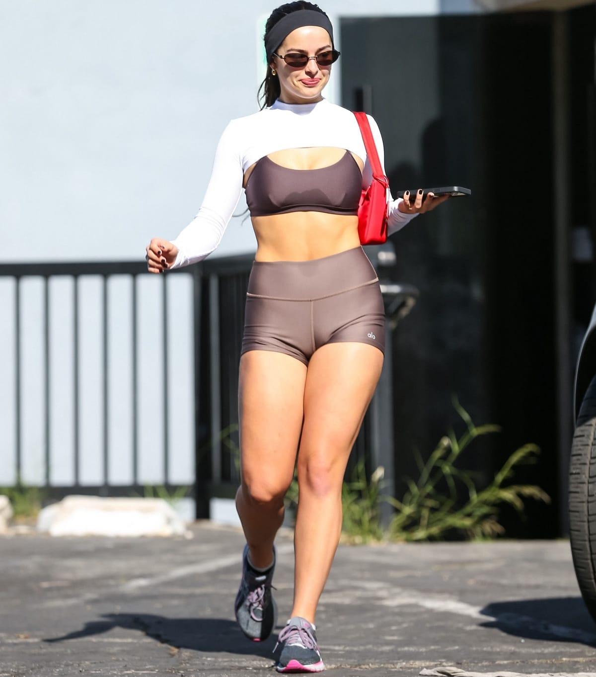 Addison Rae leaving a yoga class in Los Angeles
