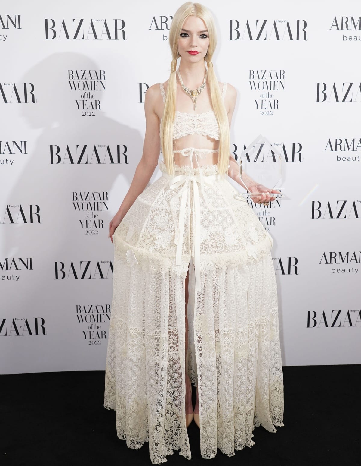 Anya Taylor-Joy in Dior at the Harper’s Bazaar Women of the Year 2022 Awards