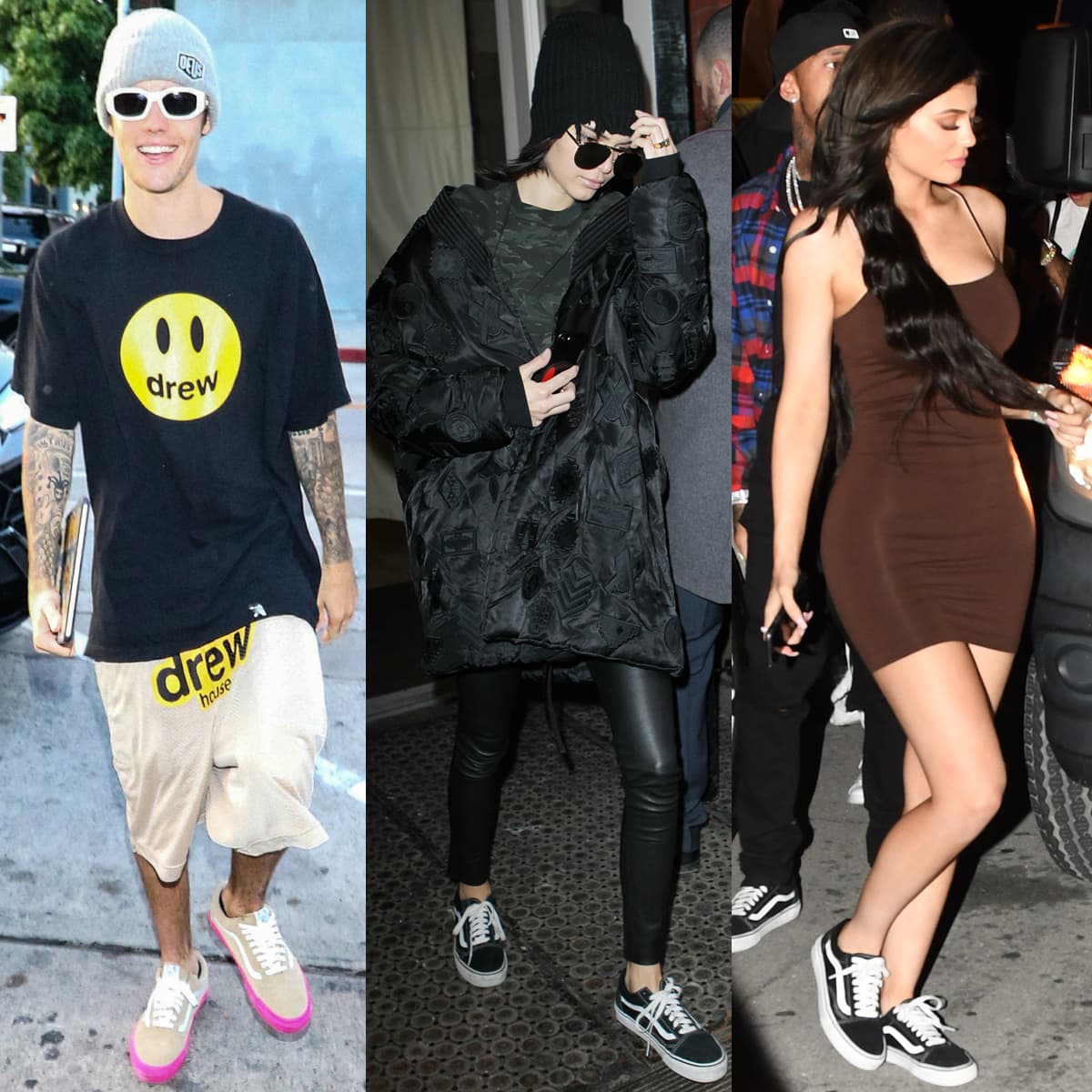 Justin Bieber, Kendall Jenner, and Kylie Jenner are just some of the many celebrities who wear the Vans Old Skool shoes