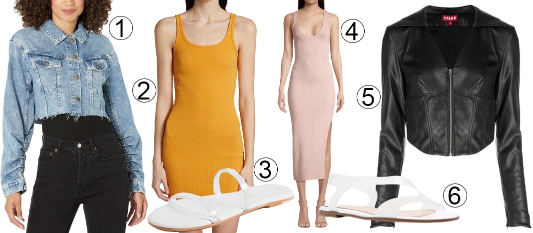 Bodycon midi dress outfits with clear flat sandals