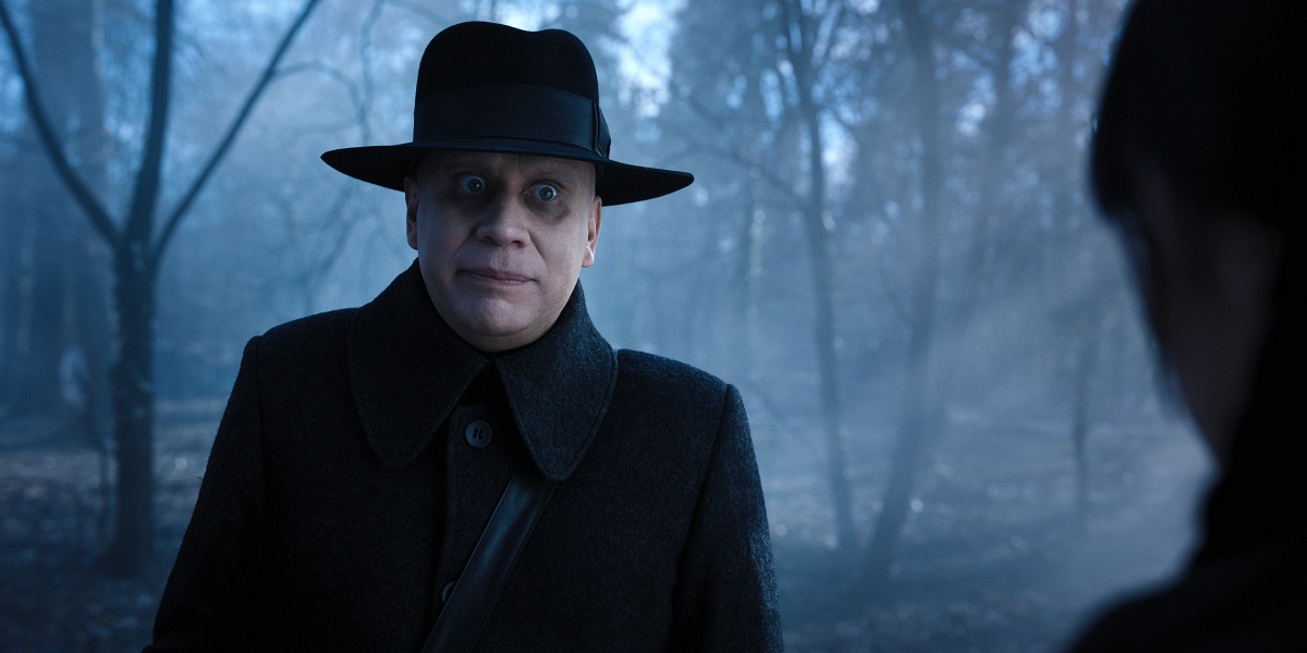 Fred Armisen as Uncle Fester in the 2022 coming-of-age supernatural horror comedy television series Wednesday