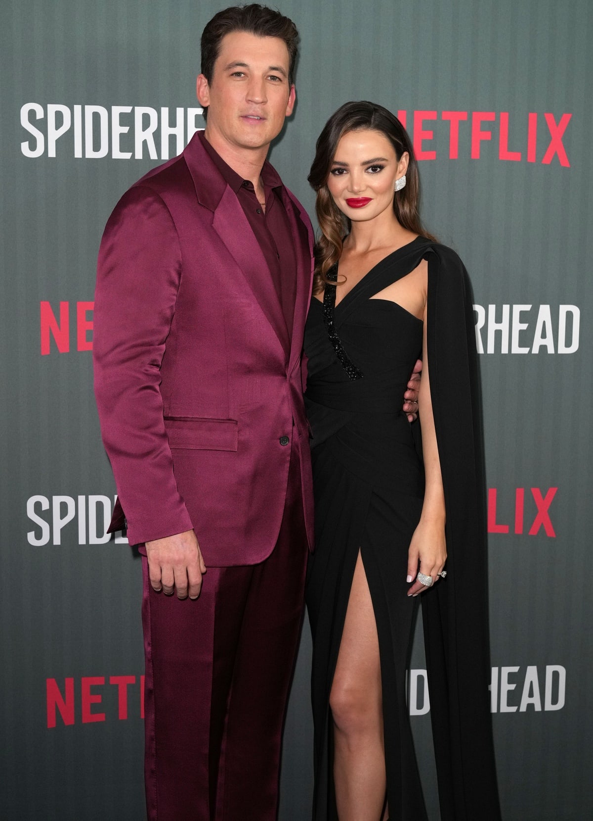 At the Spiderhead premiere, Miles Teller brought Keleigh Sperry as his date
