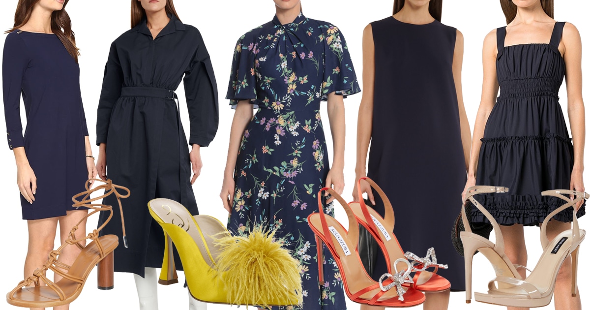 9 Best Color Shoes To Wear With A Navy Dress Outfit Ideas