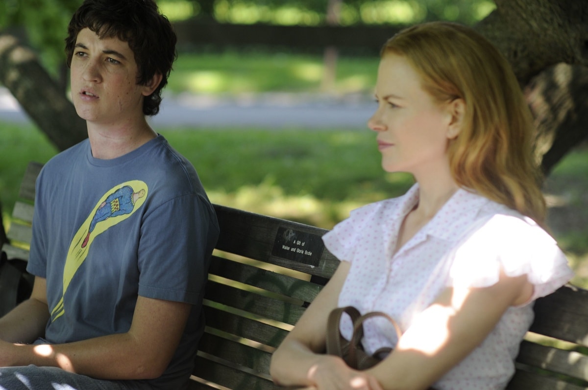 Miles Teller as Jason and Nicole Kidman as Becca Corbett in the 2010 drama film Rabbit Hole