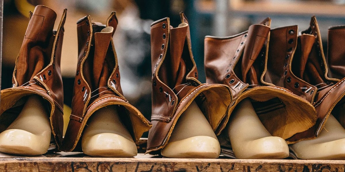 Red Wing has six sources of manufacture: completely made in the USA, made in the USA with imported materials, assembled in the USA with imported components, made in China, made in Korea, and made in Vietnam