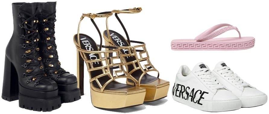 Versace shoes are usually priced between $375 and $2,625