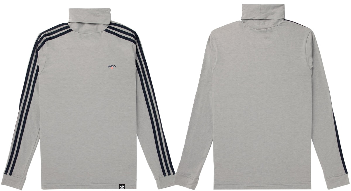 This Adidas x Noah turtleneck is made from stretch nylon and wool-blend jersey, complete with a turtleneck collar and a logo embroidery at the chest