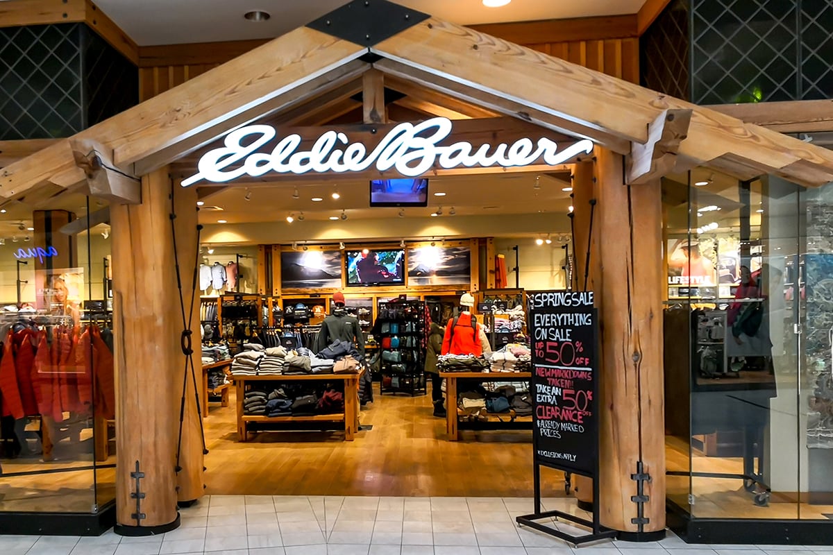 Eddie Bauer manufactures most of its products in Asia, particularly in China and Vietnam