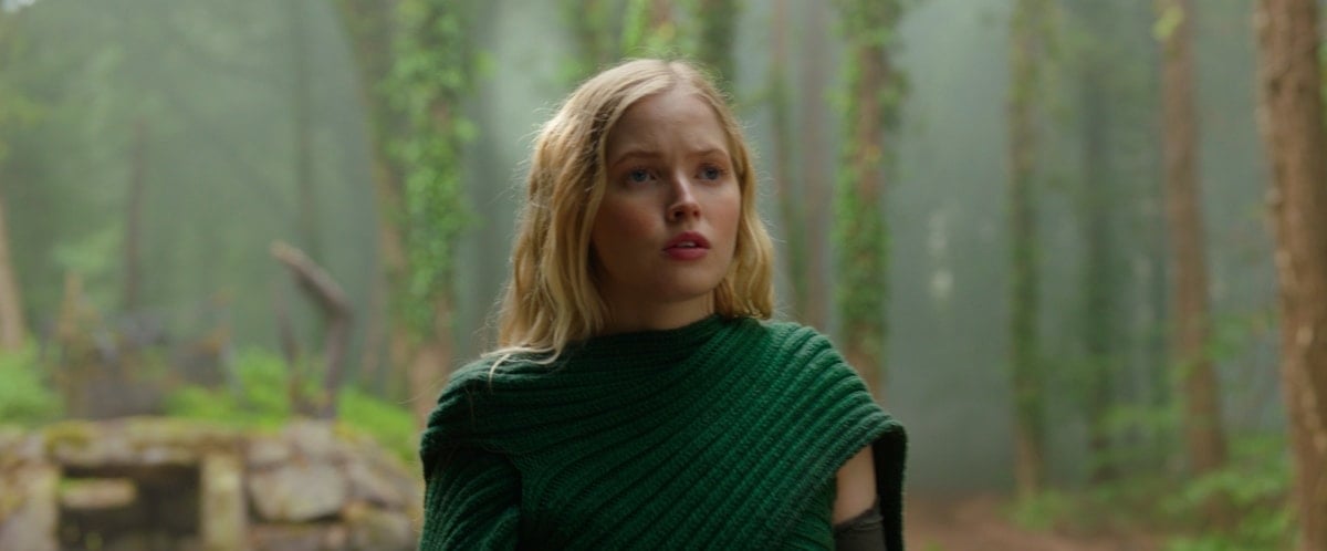 Ellie Bamber as Dove / Brünhilde / Elora Danan in the American fantasy adventure television series Willow