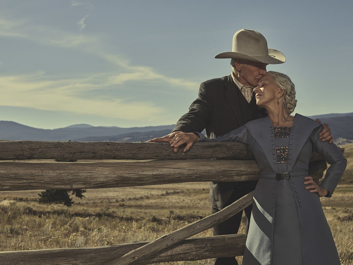 1923, starring Harrison Ford and Helen Mirren, is a prequel to the Paramount Network series Yellowstone and serves as a sequel to the series 1883